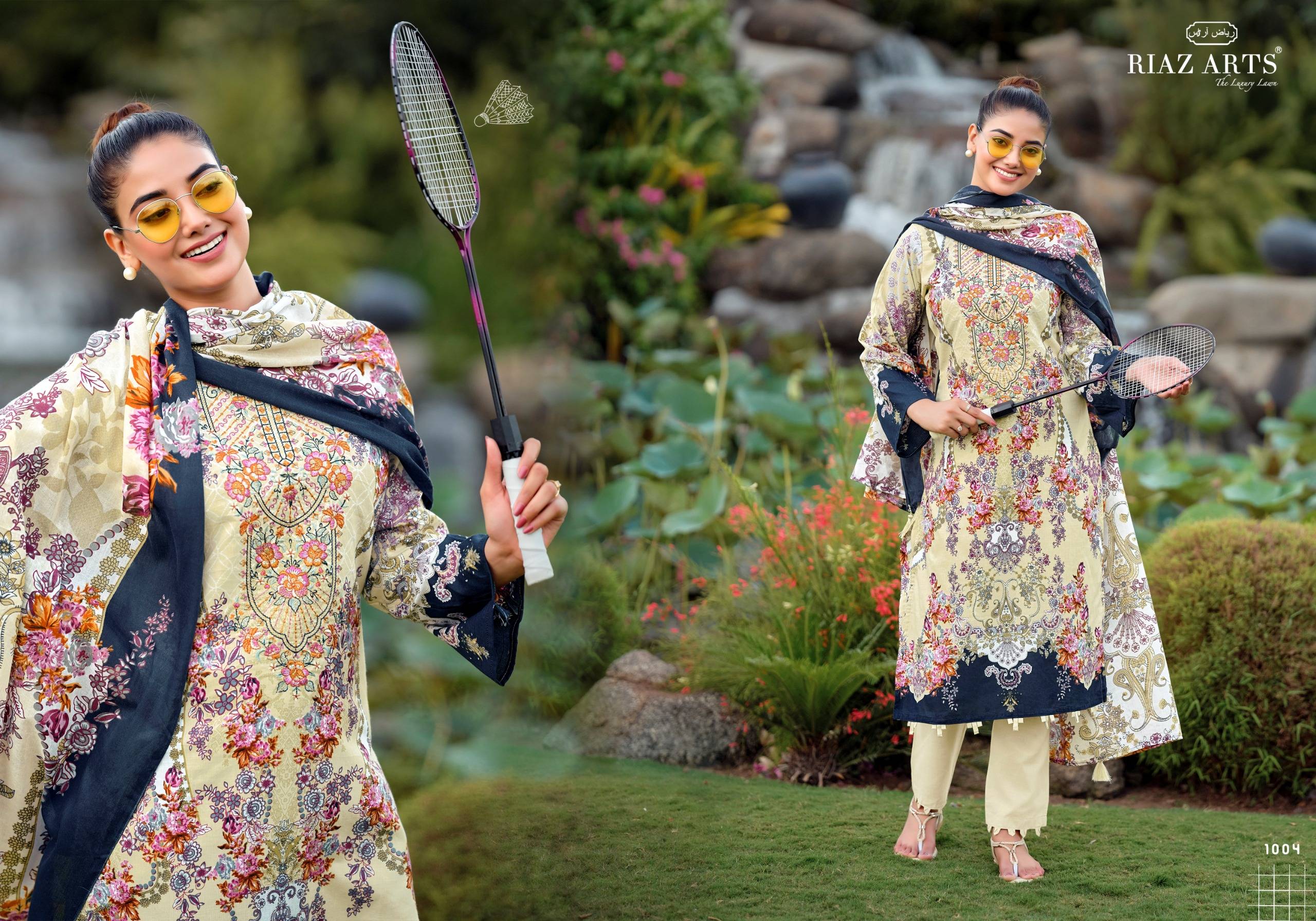 NAYRA VOL-44 By RIAZ ARTS 1001 To 1008 Series Pakistani Suits Ethnic Wear Pure Cotton Dresses At Wholesale